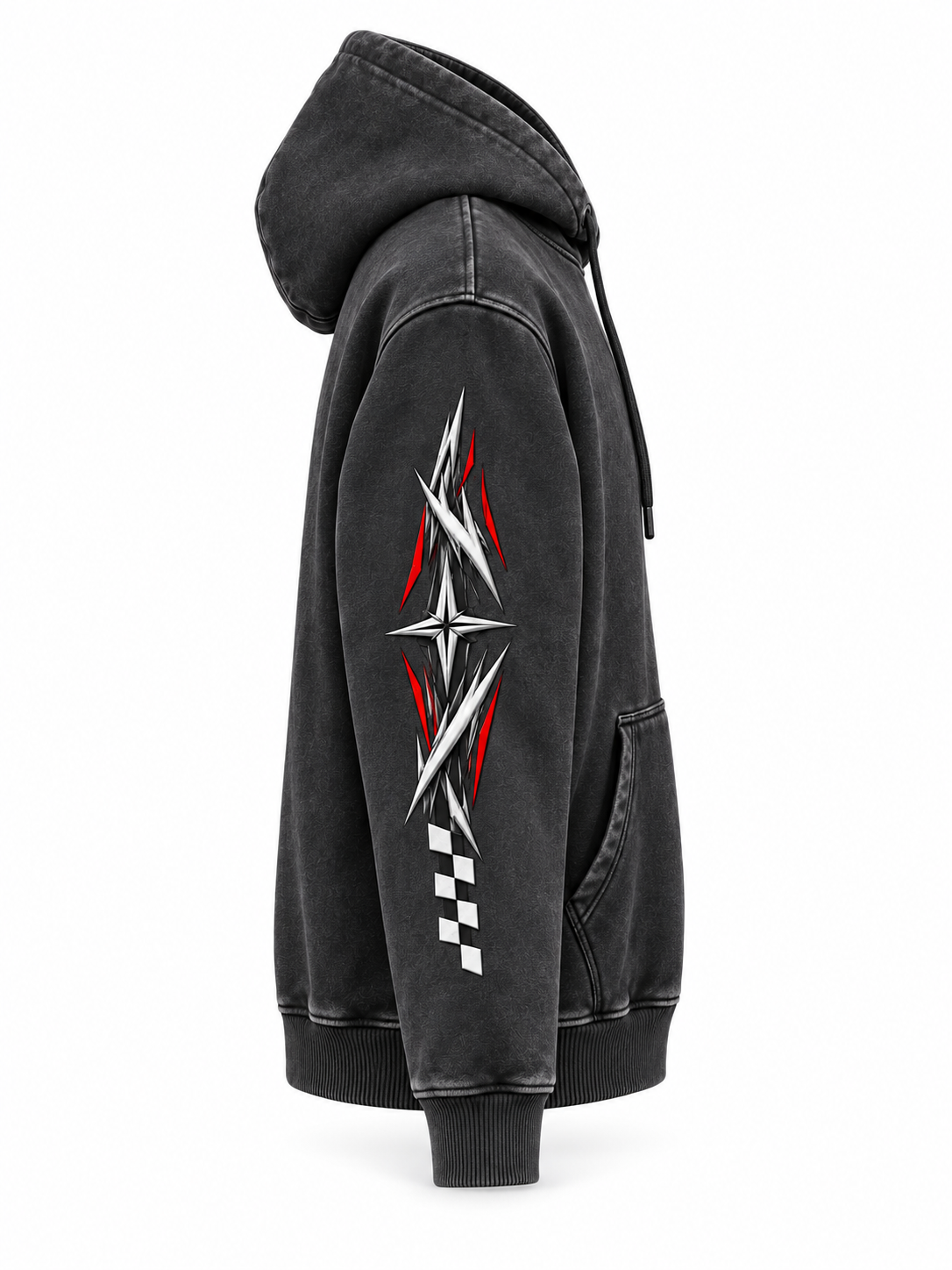 VØRIX Chase The Redline hoodie right side view