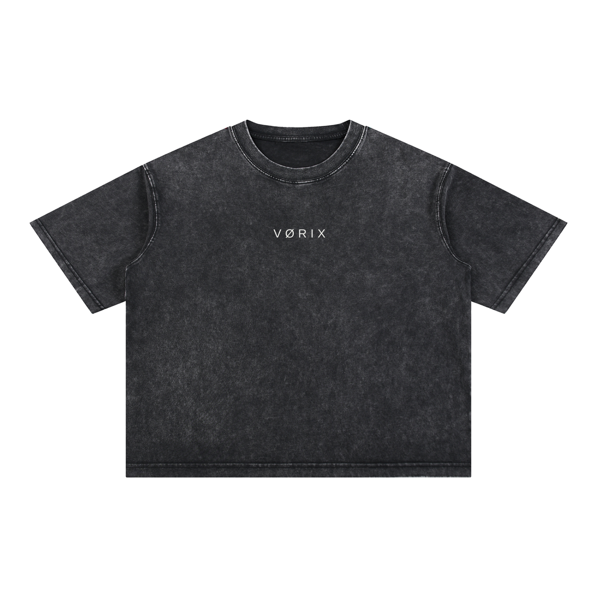 VØRIX DIVISION TEE / 002 washed black T-shirt — product view 1