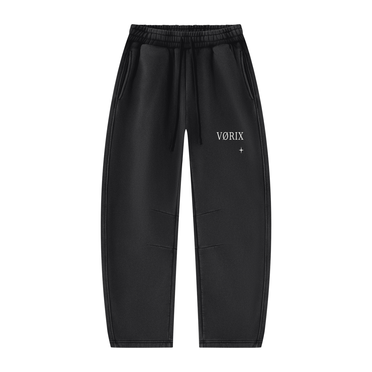 VØRIX NOIR PANT / 003 washed black sweatpants — product view 1