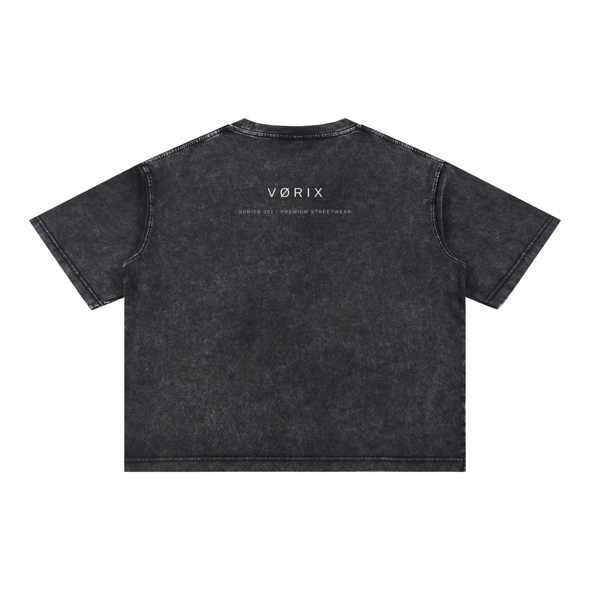 VØRIX NOIR TEE / 003 washed black T-shirt — product view 2